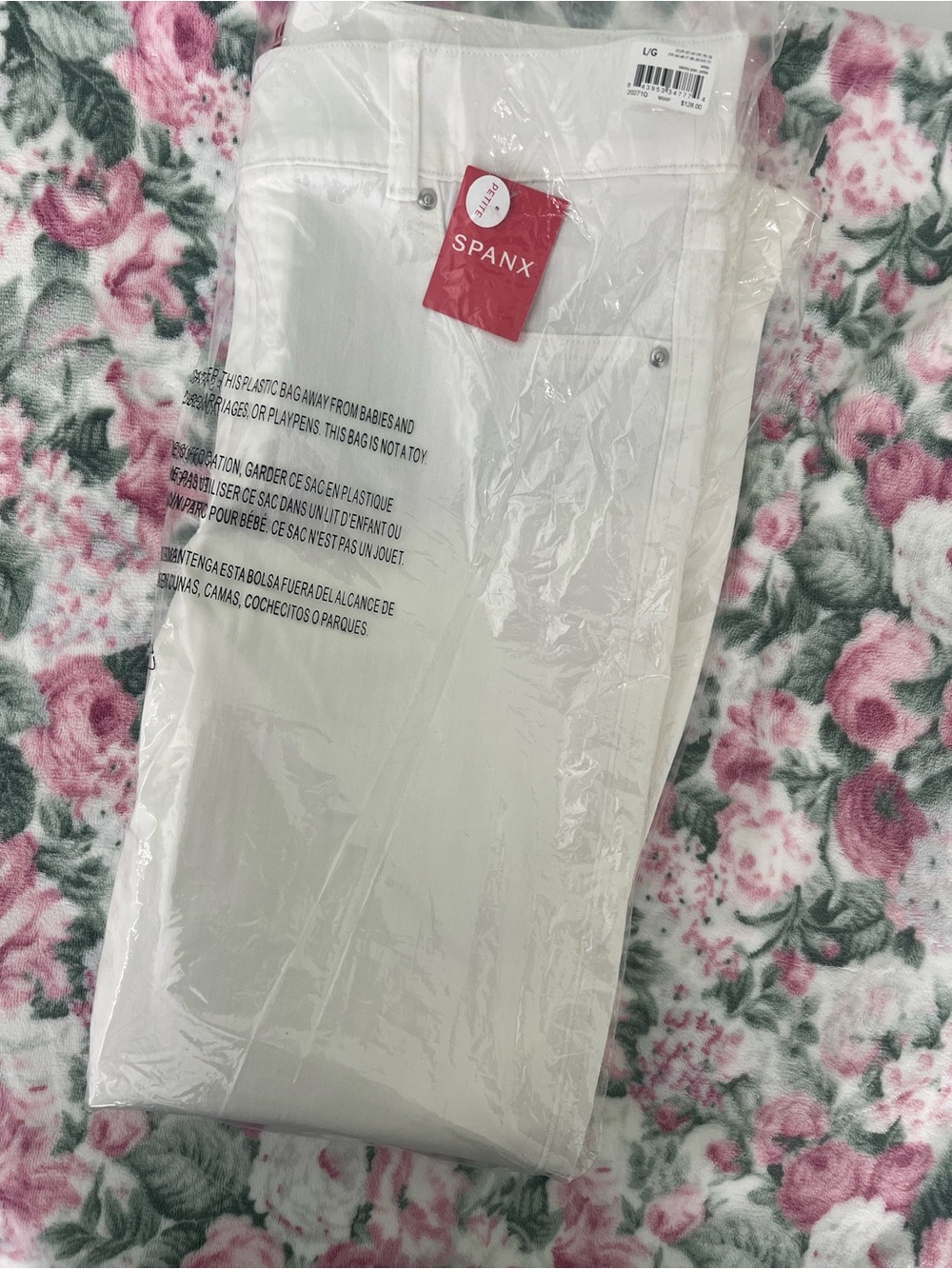 SPANX White Womens Jeggings - High Waist Stretch Skinny Jeans - PETITE L - Picture 4 of 7
